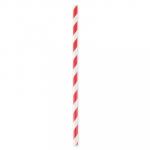Trinkhalm Papier FSC® Mix 19,7cm rot gestreift - gastroBASICS